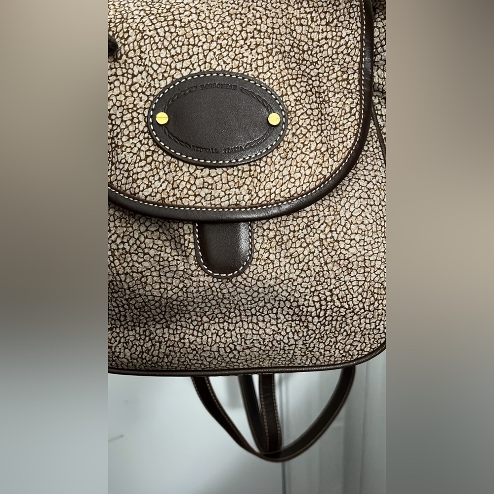 Vintage Borbonese Micro-Spotted "O.P." Print Back… - image 7